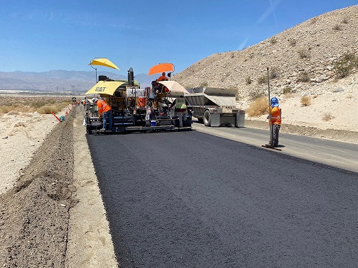 Reconstruction On Thousand Palms Canyon Road Is On Schedule